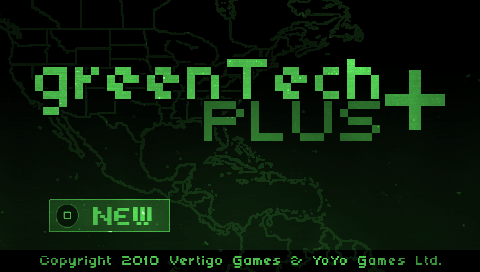 N+ title screen for PSP